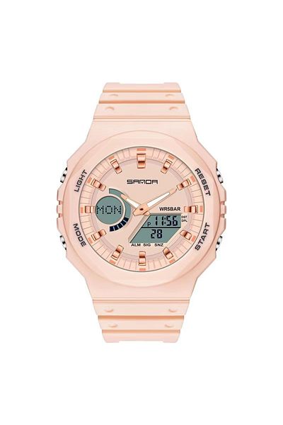 REDz Accessories Storm Glow Watch, Sports, Stopwatch and Alarm, for Men, Digital Display, Silicone Strap, Pink