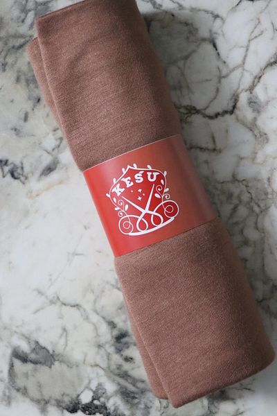 Kesu Combed Cotton Shawl (Milk Coffee)