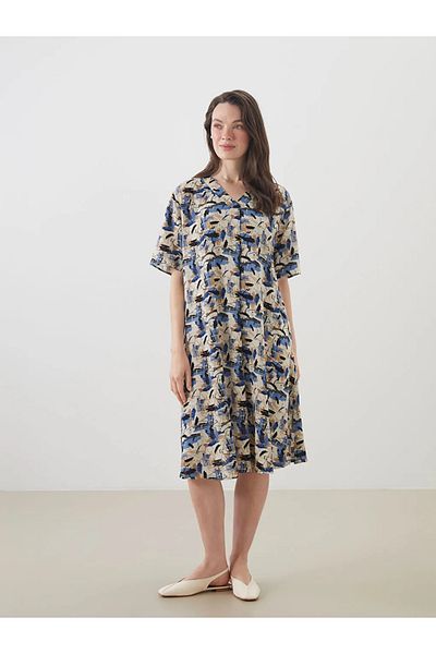LC Waikiki Lcw grace mixed v-neck patterned a-line dress