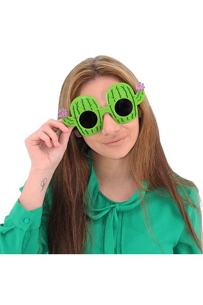 Skygo Cactus Themed Hawaiian Summer Party Glasses 8.5X18.5 cm