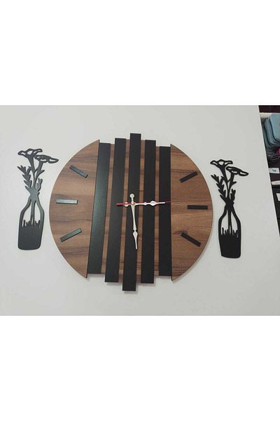 mrchediyesepeti Living-Room-Business Premium Quality Wall Clock Very Stylish Design (Exclusive for Mothers)