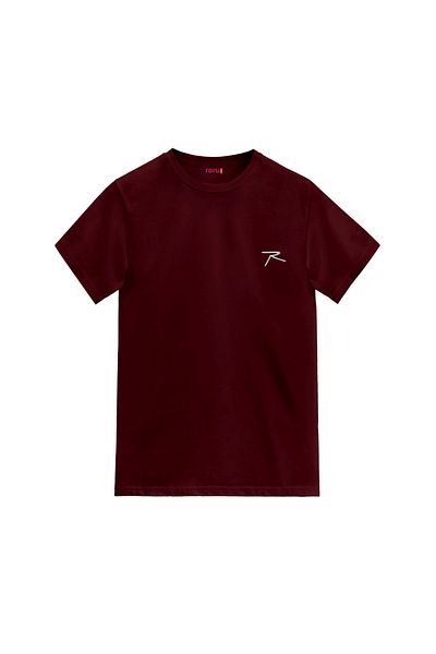 raru X Thku 100% βαμβακερό μπλουζάκι Agnıtıo Claret Red