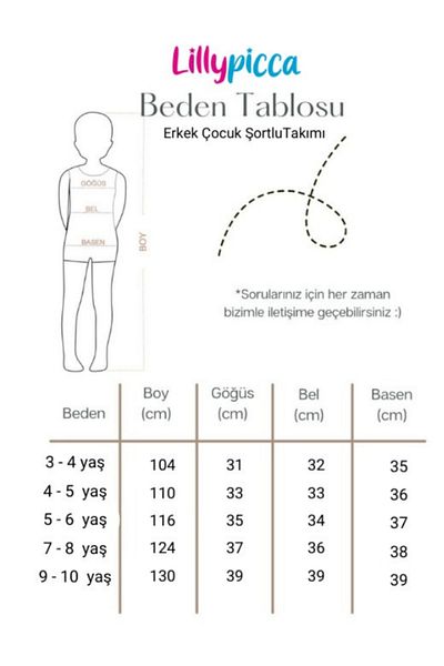 LİLLYPİCCA Crew Neck Printed Boys' T-Shirt and Shorts Pack of 2