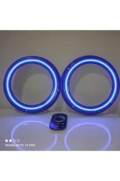 LED LEVEL 20 CM İçi boş Neon Işıklı Midrange Hoparlör Kapağı 1 Takım (2 Adet)