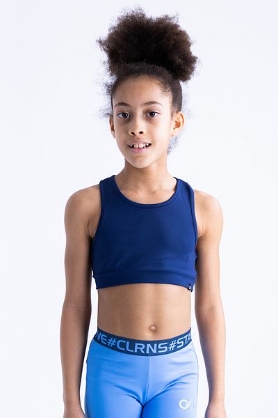 Colorinas Betty Plain Crop Tank Top