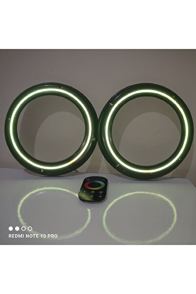 LED LEVEL 20 CM İçi boş Neon Işıklı Midrange Hoparlör Kapağı 1 Takım (2 Adet)