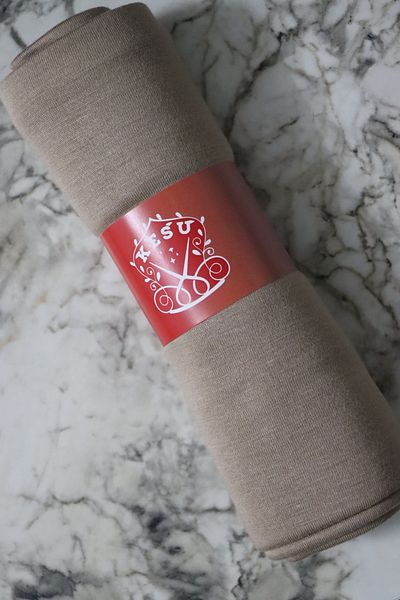 Kesu Combed Cotton Shawl (Dark Latte)