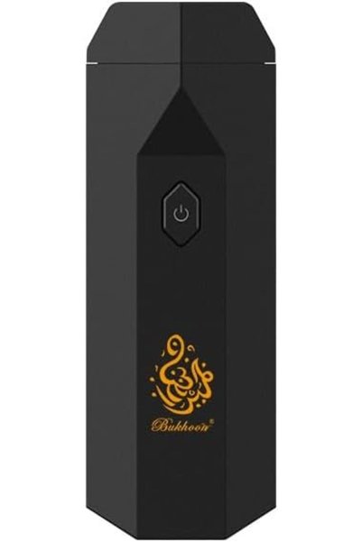 Bukhoor مبخرة شعر كهربائية محمولة مع منفذ USB - أسود