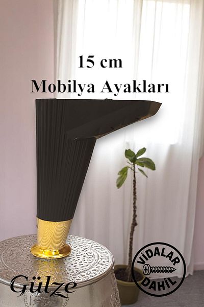GÜLZE HOME (15 cm) Cuțit de aur - Model respirabil - Picior de mobilier (Picior de mobilier, Dulap, Fotoliu, Picior de unitate TV)