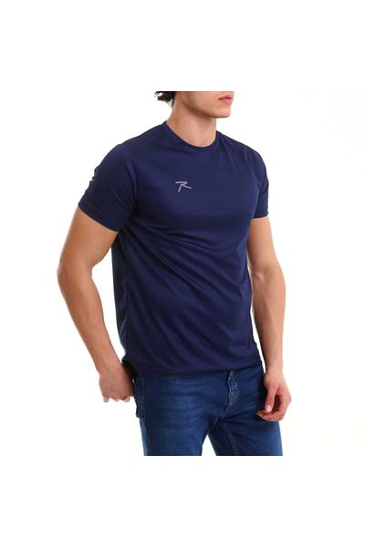 raru Βασικό T-shirt Tres Navy Blue