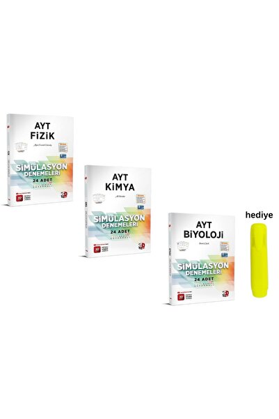 3D Yayınları 3D Yayınları AYT Fizik Kimya Biyoloji Simülasyon Deneme Seti