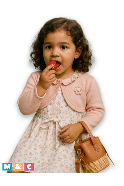 MÇ FAMİLY STORe Girl's Bolero Dress 2-Piece Suit 2-3-4-5 Years