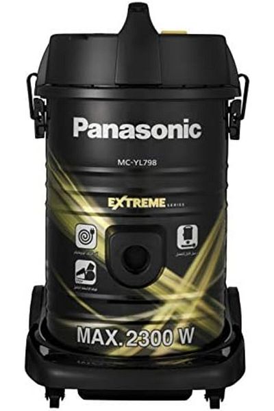 PANASONIC Cylinder Vacuum Cleaner 2300W, 21L Capacity, MC-YL798NY47, Black-Gold