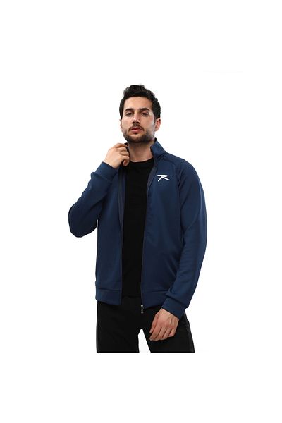 raru Топ с цип Miro Indigo