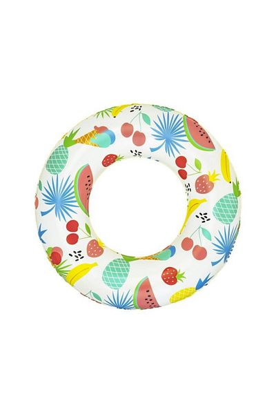 Go İthalat Patterned Inflatable Children's Swim Ring 61cm 3-6 Years Old Pool Ring Sleeve & Ring