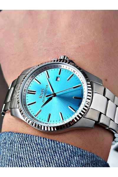 Romanson With Calendar Steel Band Steel Case Men's Wrist Watch 1623.06Sz