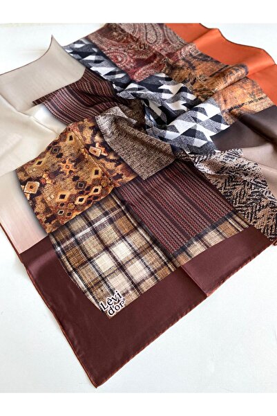 Levidor Μεταξωτό μαντήλι Tivil 46943 Καφέ Μικτό σχέδιο