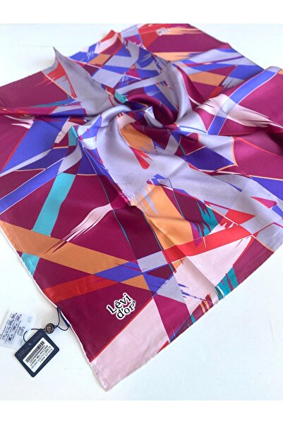 Levidor Eșarfă de mătase Tivil 47006 Pudră cu model mixt