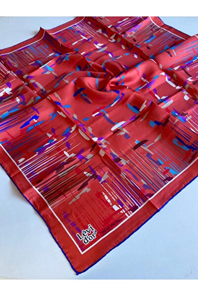 Levidor Eșarfă de mătase Tivil 39246 Portocaliu cu model mixt