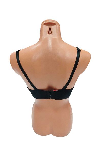 wear treasure C Cup Wired Sponge Holes 3 Clips Micro Fabric Collector Bra