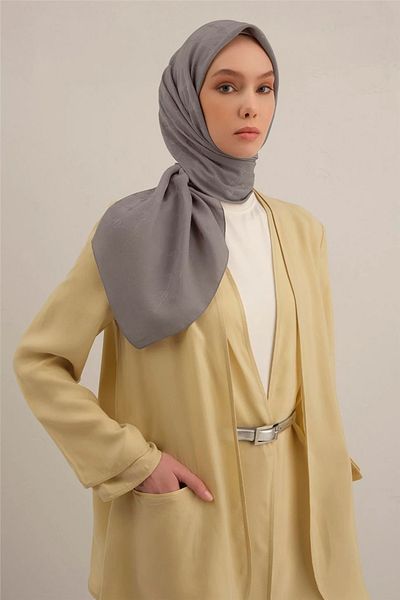 Armine Lyocell Scarf 4 95 X 95 Gray - 20