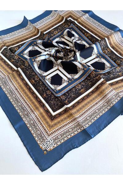 Levidor Eșarfă de mătase Tivil 46883 Model mixt albastru