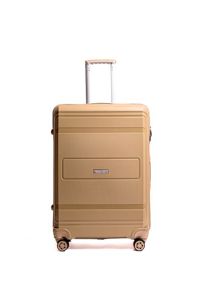 Travel POLO Troler cabina avion.Valiza din PP, TRAVEL POLO, A1017, 57x36x25cm.Bagaj de mana cu 4 roti Cappuccino