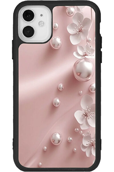 Aksel Kılıf متوافق مع هاتف iPhone 11، مطبوع، لون أسود غير لامع، سيليكون ناعم،...