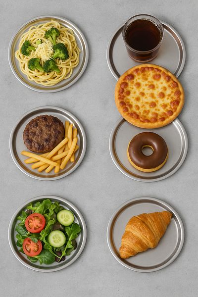 Mirilliahome Set of 6 Silver Color Stainless Steel Presentation and Cake Plates - Tray