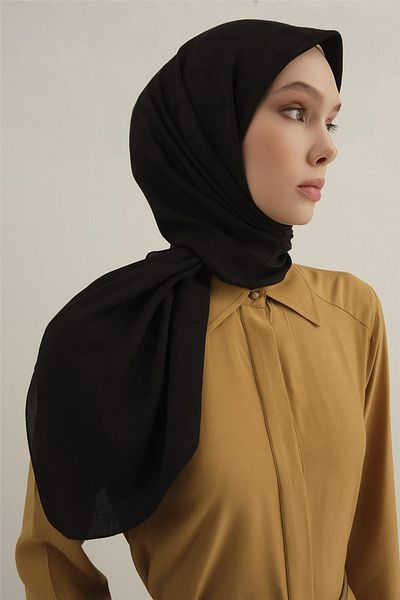 Armine Κασκόλ Lyocell 4 95 X 95 Μαύρο - 01