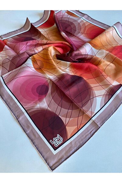 Levidor Μεταξωτό μαντήλι Tivil 40089 Πορτοκαλί Μικτό σχέδιο