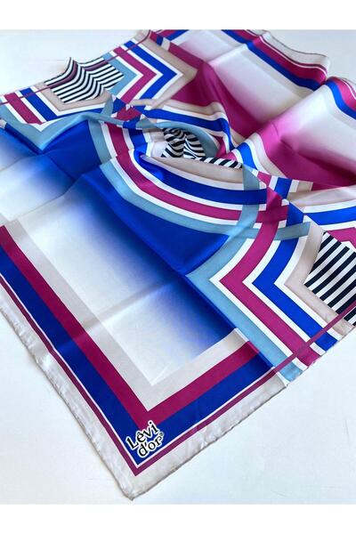 Levidor Eșarfă de mătase Tivil 46987 Model mixt albastru