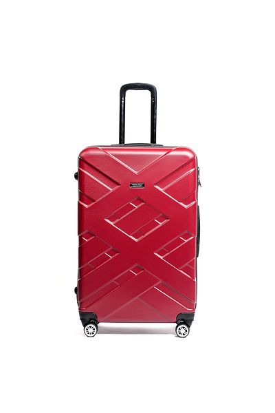 Travel POLO Troler mediu, TRAVEL POLO, 67x41x29cm, A1010, bagaj de cala.Valiza din ABS, Bordo