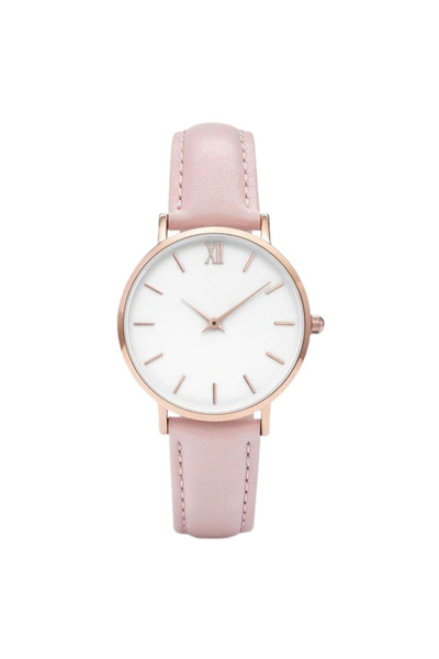 REDz Accessories Women's Watch, Glamour, Leather effect, Pink/Gold