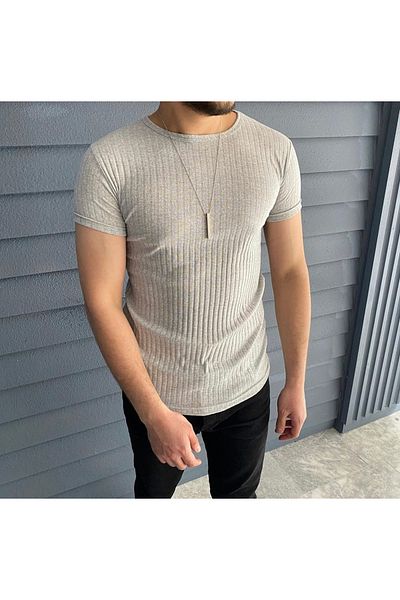 TMB Eco Corded T-Shirt Light Gray