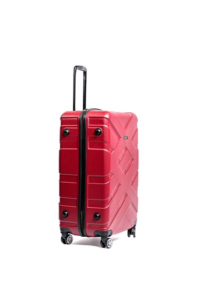 Travel POLO Troler mediu, TRAVEL POLO, 67x41x29cm, A1010, bagaj de cala.Valiza din ABS, Bordo