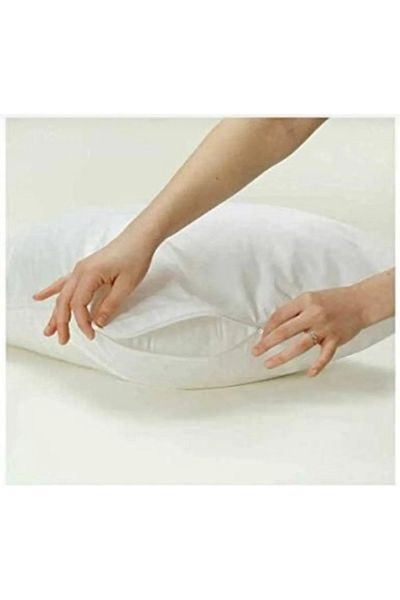 By Masuaa 2 Pieces Pillow Liner with White Thick Teeth Zipper (Cover)
