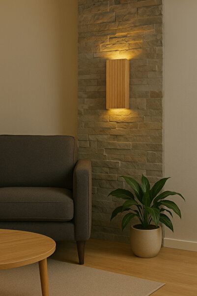 Trend Kitchen Ahşap Dekoratif Otantik Tasarım Otel, Kafe, Restoran, Balkon Pilli Peri Ledli Aplik