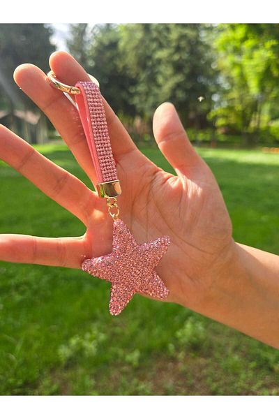 MODAM DENSTINY Star Design Onyx Zircon Stone Ultra Premium Bag Ornament / Keychain / Bag Charm