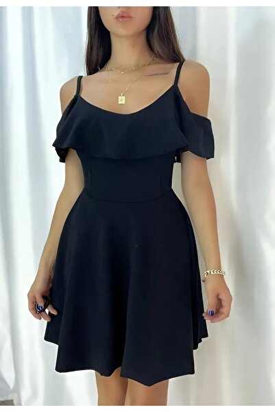 Varyete Βραδινό φόρεμα κρεπ με λουράκια με σχέδιο αρραβώνα Υπόσχεση αποφοίτησ...