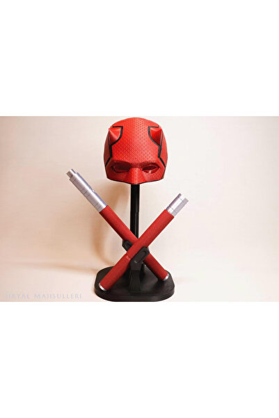 mimo Daredevil Maske Clubs Nunchaku Figür 3’lü Figür Set