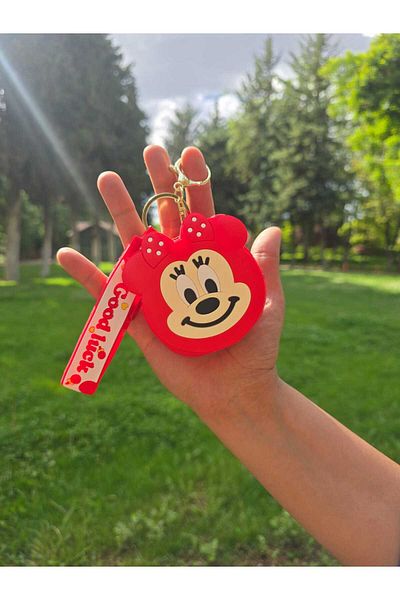 MODAM DENSTINY Figured Soft Silicone Zippered Mini Wallet Keychain Bag Ornament