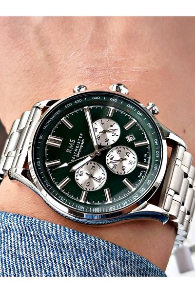 Romanson Function 24 Months Warranty Steel Cord Steel Case Men's Wrist Watch 1579.05Sz