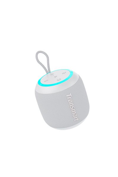 Tronsmart مكبر صوت محمول ترونسمارت T7 ميني 15 وات، بلوتوث 5.3، مقاوم للماء IPX7، بطارية تدوم حتى 18 ساعة - رمادي