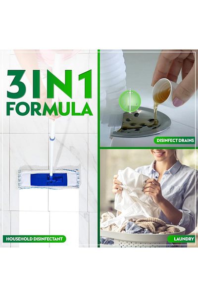 Dettol سائل ديتول المطهر المضاد للبكتيريا لحماية فعالة من الجراثيم والعناية الشخصية، 4 لتر
