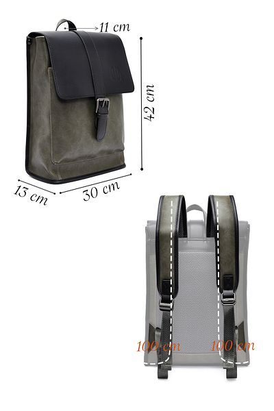 Derimod Men's Khaki Backpack 23Wbd311418