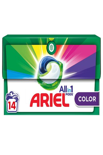 Ariel Ariel All-in-One PODS Color laundry detergent capsules, 14 washes