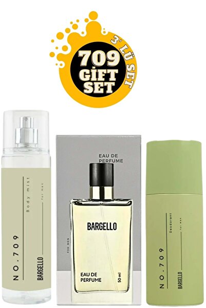 Bargello 709 Edp Erkek Parfüm + No:709 Vücut Spreyi + No:709 Deodorant