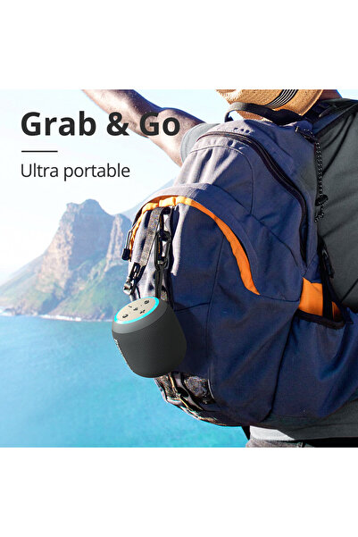 Tronsmart مكبر صوت محمول ترونسمارت T7 ميني 15 وات، بلوتوث 5.3، مقاوم للماء IPX7، بطارية تدوم حتى 18 ساعة - أسود