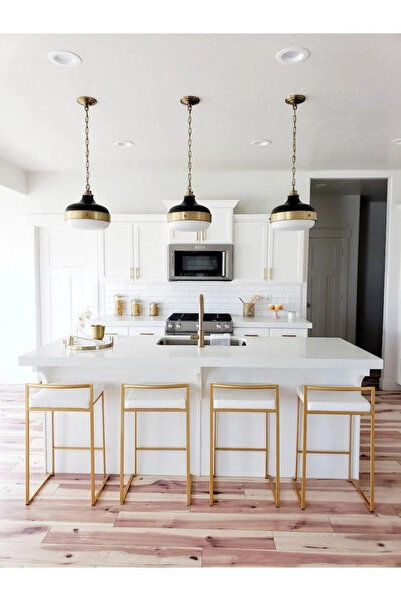 SEZBİL Bar Sandalyesi (2 ADET) Iskandinav Z Sandalye Bistro Sandalye Ada Mutfak Sandalyesi